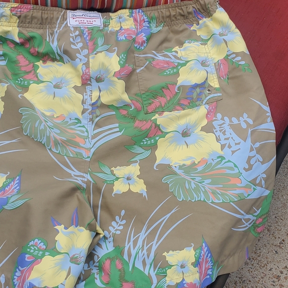 Daniel Cremieux Men's Size XL Surf Gear Beach Board Shorts Tropical Hawaiian - Picture 8 of 9